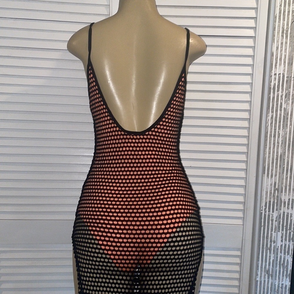 Fashion Nova Metropolis Fishnet Dress size M - Picture 3 of 6